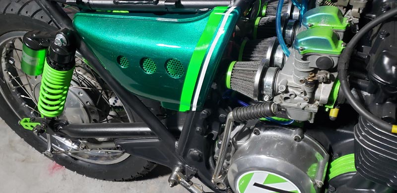 KawasakiKZ650 Cafe Racer Custom Graphics and Fuel Tank
